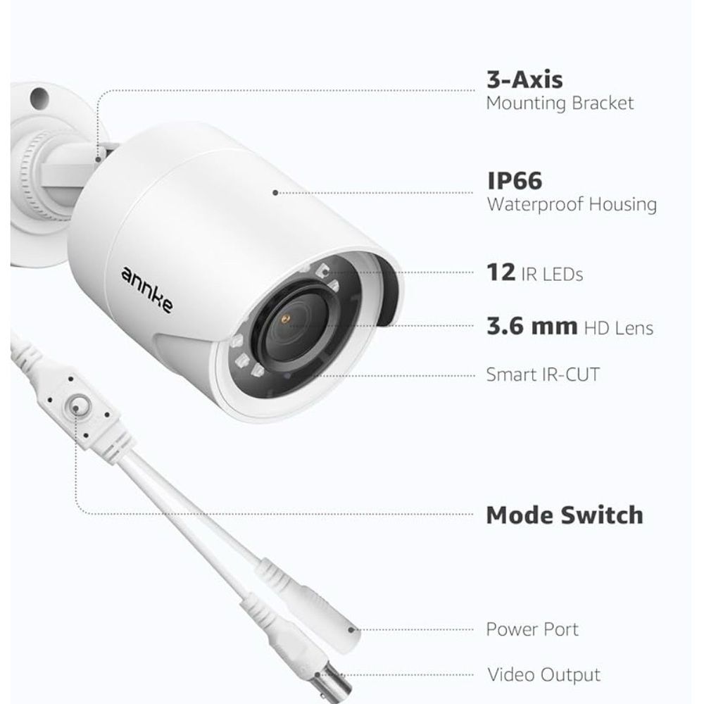 White Weatherproof Security Camera - Picture 4 of 7